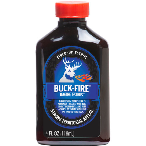 Wildlife Research 108 Buck-Fire Raging Estrus Deer Attractant, 4 Ounce, Blue