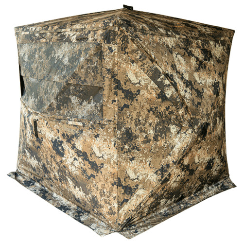 Buck Bourbon BB-B300P Rack House 300 GRound Blind One-Way Mesh, Veil Wideland Camo