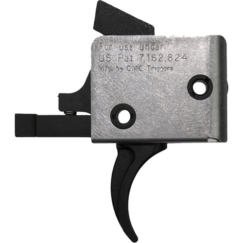 CMC Triggers 91501 AR-15 and AR-10 Single Stage Trigger, Curved Pin, 3-3.5 lbs Pull, Black