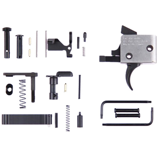 CMC Triggers 81501 AR15/AR10 Receiver Kit with Single Stage Trigger, Curved Pin, 3-3.5 lbs Pull, Black