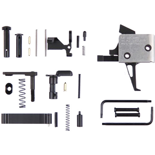 CMC Triggers 81503 AR15/AR10 Receiver Kit with Single Stage Trigger, Flat Pin, 3-3.5 lbs Pull, Black