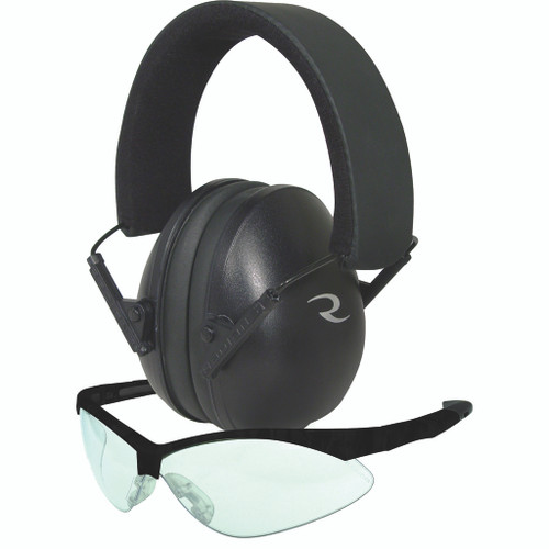 Radians LS0100CKCS Lowset Range Combos for Eye Protection, Black/Clear, 1 Pack