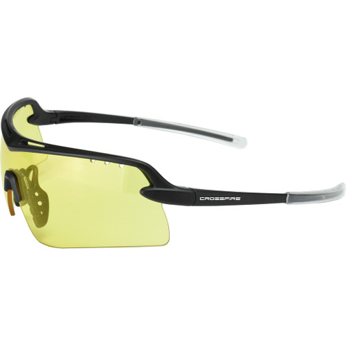 Crossfire XFDS-4010C DoubleShot Premium Shooting Glasses, Amber, 1 Pack