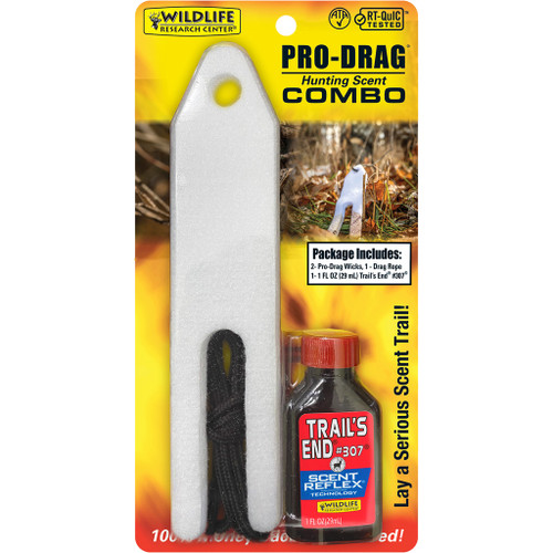 Wildlife Research 347 Pro Drag Combo with Trail's End Scent Dispenser, Yellow