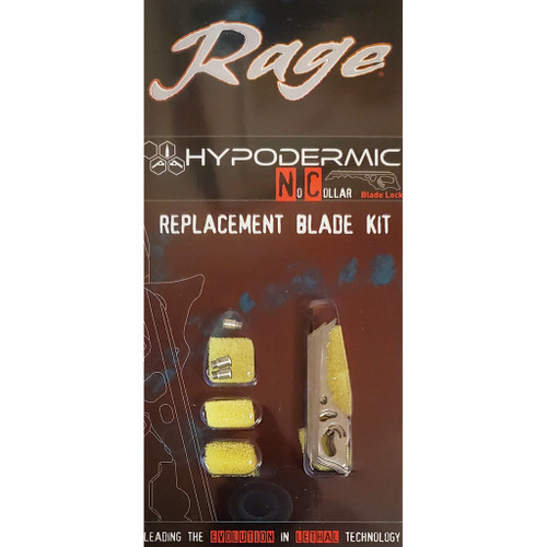 Rage R38105 Replacement Blade Kit for Hypodermic NC Broadheads, Silver, 3 Pack