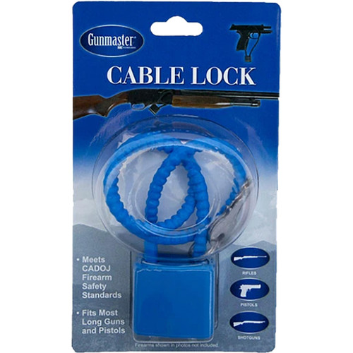 Gunmaster 38289 Cable Lock 15 Inches CA DOJ Approved Blue