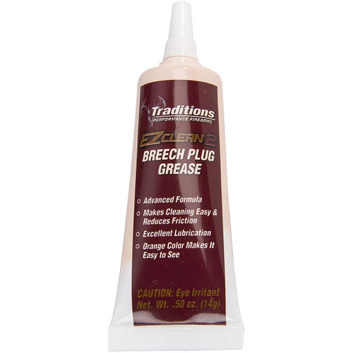 Traditions A1933 EZ Clean 2 Breech Plug Grease for Metal Surfaces, 0.5 Ounce Tube, White