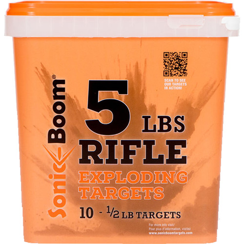 Sonic Boom SBTHP10P Exploding Rifle Targets, 1/2 lbs, Orange, 10 Pack