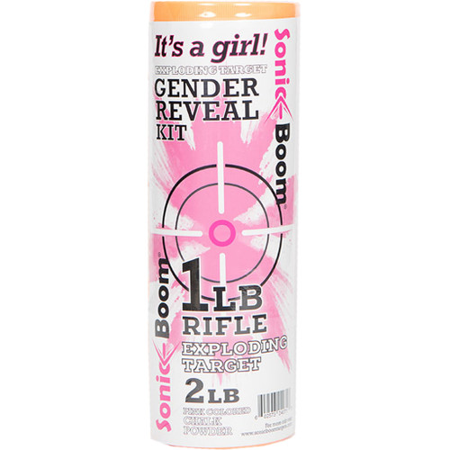 Sonic Boom SBTGRGIRL Exploding Target Gender Reveal Kit for Girl, 1 lbs, Pink