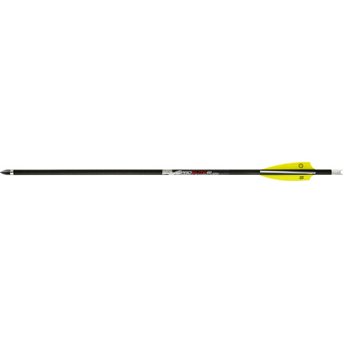 TenPoint HEA-660.6 Pro Elite 400 Arrows, White Alpha Nocks, 20 Inches, Black, 6 Pack