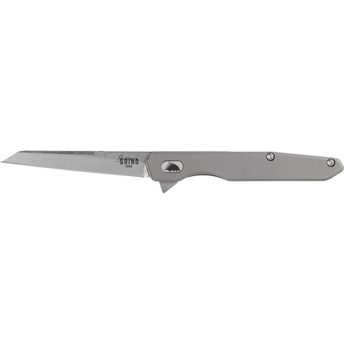 Southern Grind SG08300011 Penguin Folding Knife 4 Inches, Wharncliffe S90V Satin With Titanium Handle