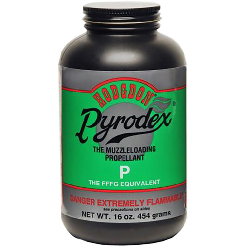 Hodgdon P Pyrodex Pistol Muzzleloader Powder 1 lb., Black