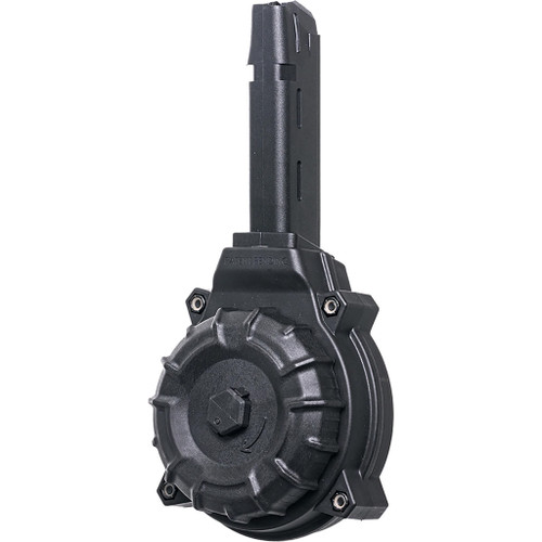 ProMag DRM-A11 Polymer Drum Magazine, Glock 17/19, 9mm, Black, 50 Round