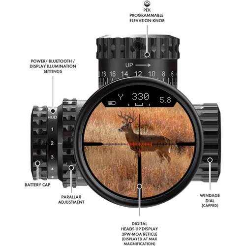 Burris 200201 Veracity PH Scope 2.5-12x42mm FFP Illum. 3PW-MOA, Black