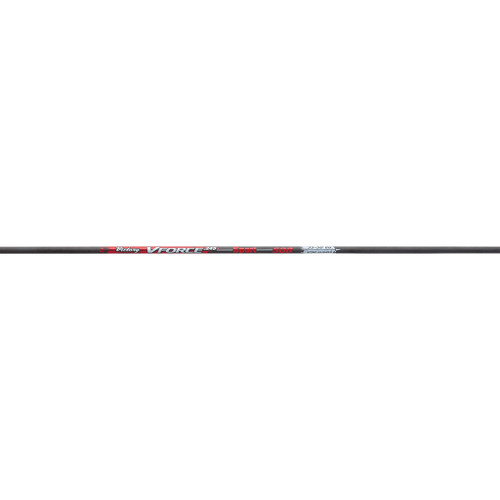Victory VFS-350FF-6 VForce Sport Arrows, 4 Inches Feather Fletched, 350 Spine, Black, 6 Pack