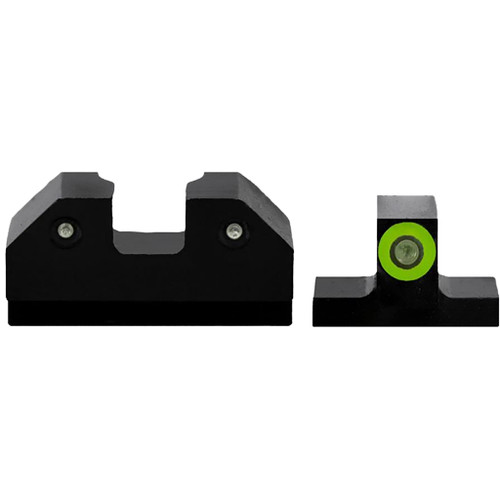 XS Sights CK-R002P-6G R3D Night Sights, Canik TP9, Green