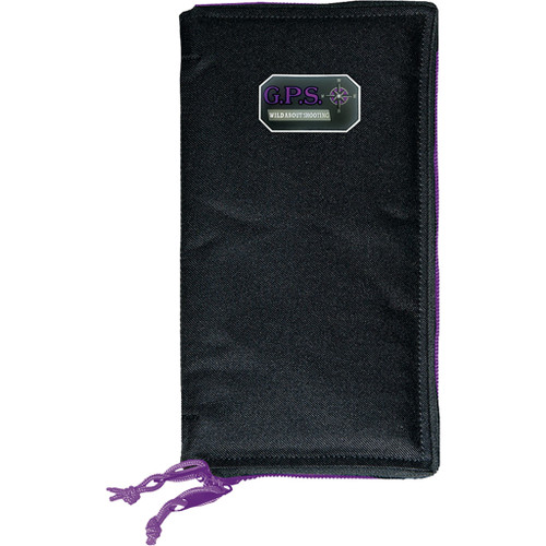 GPS GPS-865PS Pistol Sleeve Medium with Locking Zippers, Black