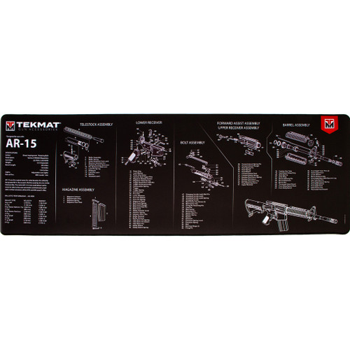 Tekmat TEK-R44-AR15 Ultra 44 Rifle Cleaning Mat, AR-15, Black