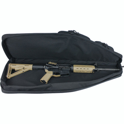 GPS GPS-T35ARB Tactical AR Case with External Handgun Case 35 Inches, Black