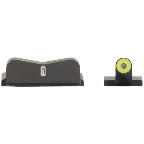 XS Sights SW-0029S-5Y DXT2 Big Dot Pistol Sights, S&W M&P Full Size and Compact, Yellow