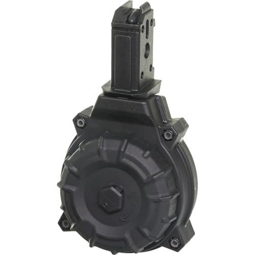 ProMag DRM-A22 Polymer Drum Magazine CZ Scorpion 9mm, Black, 50 Round