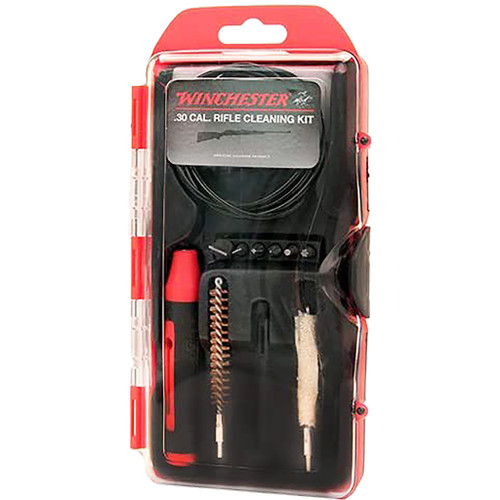 Winchester WIN30LR Rifle Cleaning Kit, .30 Caliber, Red, 12 Piece