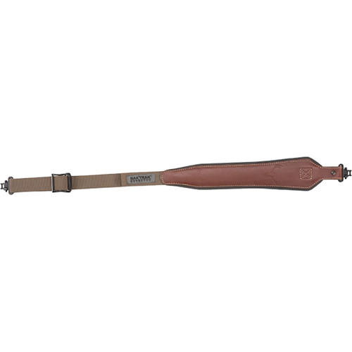 Baktrak 8391 Leather Horn Sling with Swivels, Brown