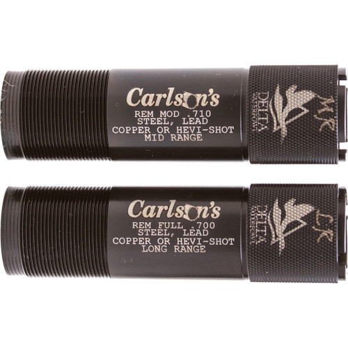 Carlsons 7260 Delta Waterfowl Choke Remington MR/LR 12 Gauge, Black, 2 Pack