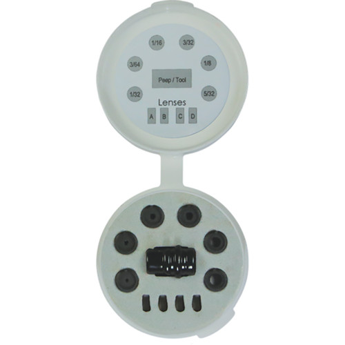 Hamskea PEEP070 Insight Peep Kit Short Draw 6 Aperutures and Peep, White