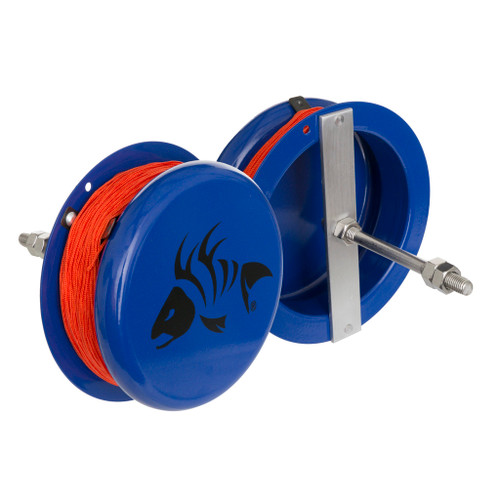 Fin-Finder 10287 Heavy Duty Drum Bowfishing Reel, Blue