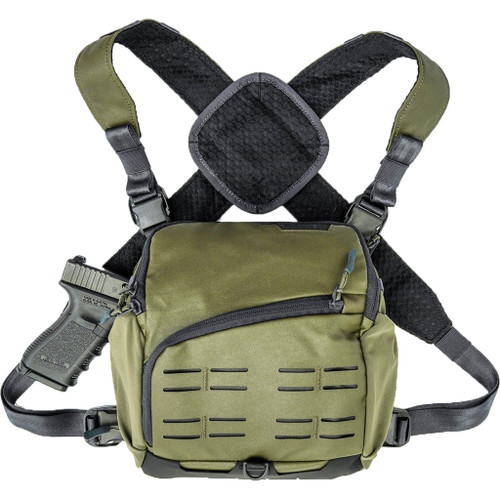 Mission First Tactical B2-CP-FN-S-L Achro Chest Pack & Harness, Forest Green, Small-Large