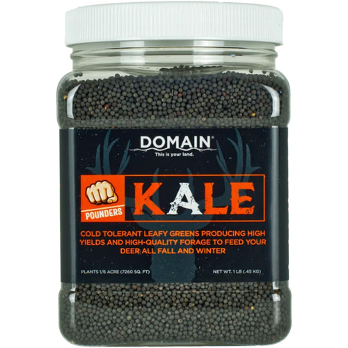 Domain DKS1LB Kale Pounder Seed 1/6 Acre, Black