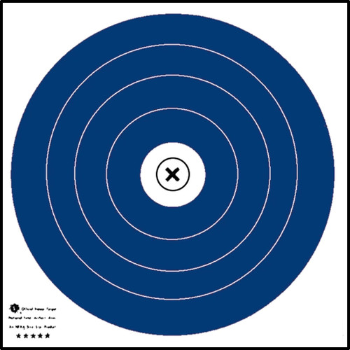 Maple Leaf Press NFI-1P NFAA Indoor Target 40cm Target, Blue, 25 Pack