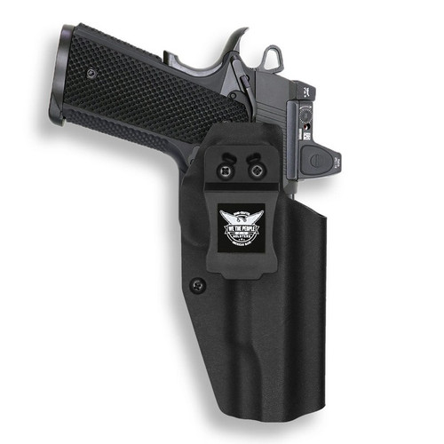 We The People Holsters WTP-R47_1000-R Red Dot Optic Cut IWB Holster for Colt Government 1911 (5.00" BBL) (No Rail), Black, Right Hand