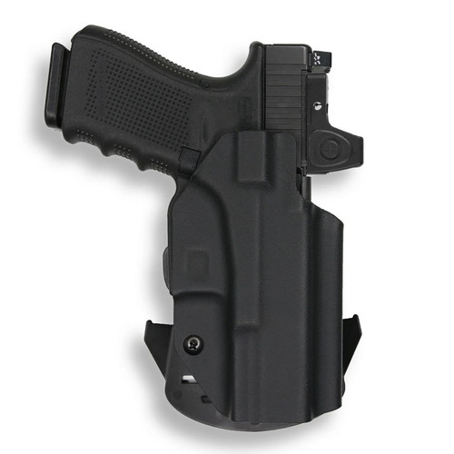 We The People Holsters OWB-R02_1000-R Red Dot Optic Cut OWB Holster for Glock 19 MOS, Black, Right Hand