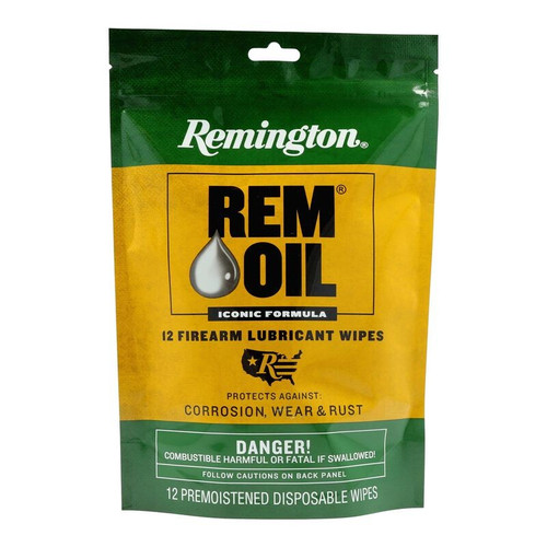 Remington 18411 Rem Oil Wipes, 12 Count