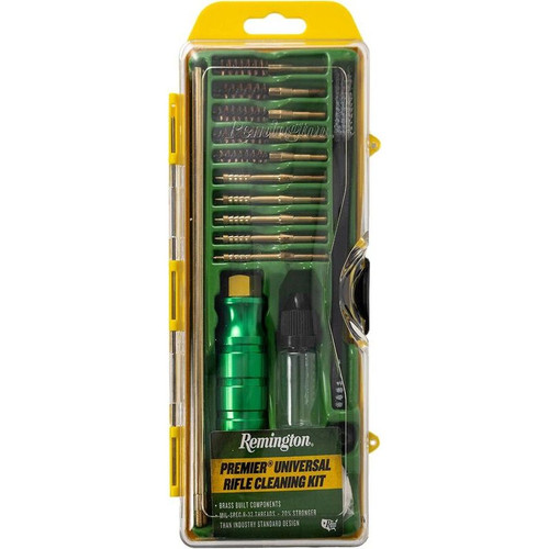 Remington RURCK Premier Universal Rifle Cleaning Kit, .22 and Larger, Brass