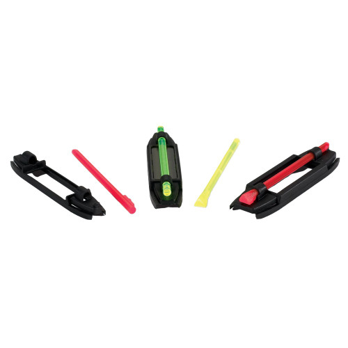 Browning 12859 HiViz Bird Buster Shotgun Sights Green/Red/Yellow LitePipes Front