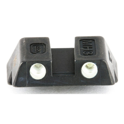 Glock SP33578 OEM Fixed Rear Night Sight, 6.1mm Slim, White Dots, 42 43 G42 G43