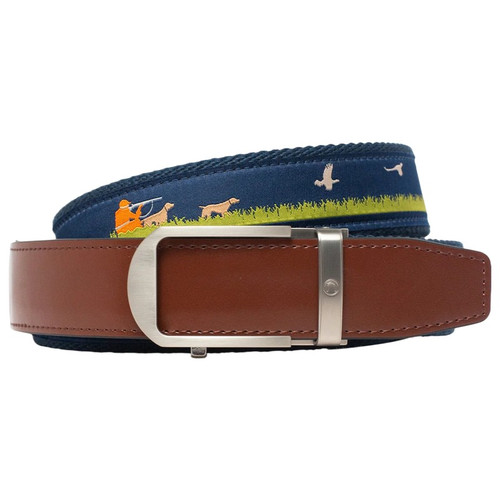 Nexbelt PCM5686 Hunter Navy Outdoor Ribbon Ratchet Belt 1.38" [35mm]