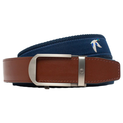 Nexbelt PCM5679 Waterfowl Navy Outdoor Ribbon Ratchet Belt 1.38" [35mm]