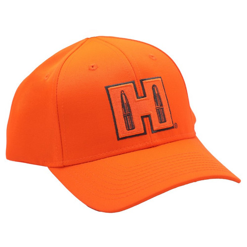 Hornady 99212 "H" Patch Structured Hat, Blaze Orange, OSFA