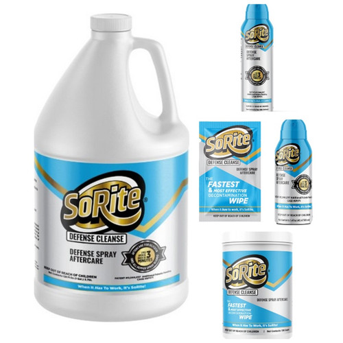 SoRite Decon Defense Cleanse (Non-Toxic, Fragrance-Free) Pepper Spray Aftercare