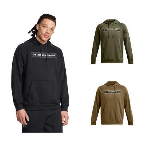 Under Armour 1386595 Men's UA Rival Camo ChestStripe Hoodie