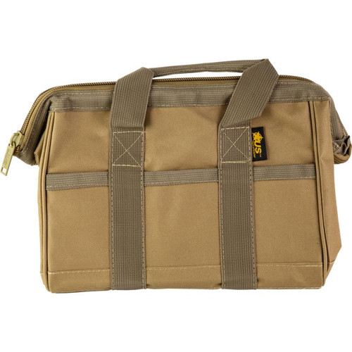 US PeaceKeeper P43205 Ammo Bag, Range Bag, 12 x 9 x 7 Inches, 600 Denier Polyester, Tan