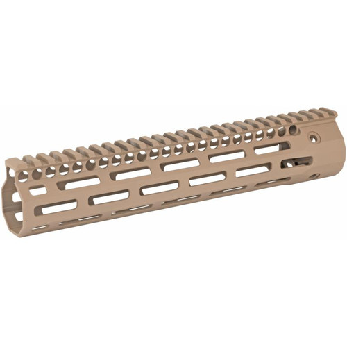 Troy BattleRail M-LOK Handguard for AR-15 Rifles, 10.5-Inch Low-Profile Design in Flat Dark Earth
