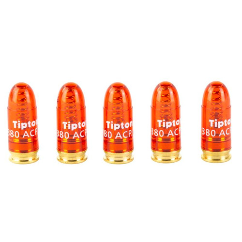 Tipton 337377 Snap Caps, 380 ACP, Translucent Red, 5 Pack