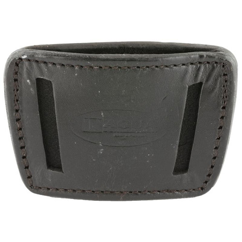 Tagua 2-in-1 IWB/OWB Multifit Holster for Small Frame Pistols, Ambidextrous, Black Leather