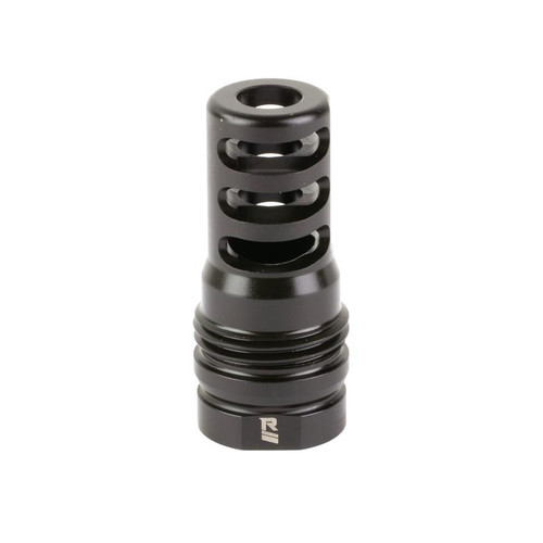 Rugged Suppressors MB024 Muzzle Brake, 3-Port Design for .338 Caliber, 5/8x24 Thread Pitch, Matte Finish, Black
