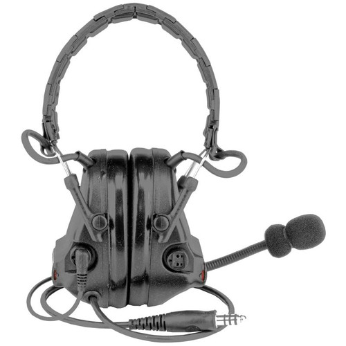 3M PELTOR MT20H682FB-47 SV ComTac V Electronic Earmuff, Standard Dynamic Mic, Black